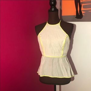 Peplum Shirt Neon Size Small